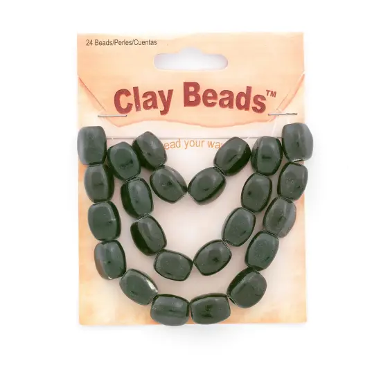 6 Packs of Clay Beads Pack of 24 {2}