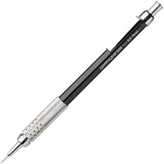 Mechanical Pencil Graphgear 500 Automatic Drafting Pencil - .7Mm Lead Size - Includes 50 Lead & 4 Eraser Refills {2}