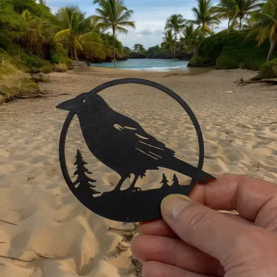 Ornament - Black - Crow Raven {4}