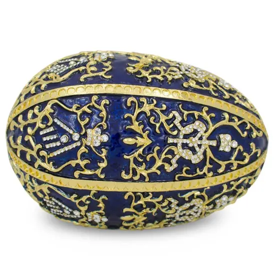 1895 Twelve Monograms Royal Imperial Metal Easter Egg {5}