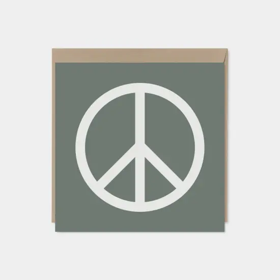 Gray Peace Card, Square Peace Card, {1}