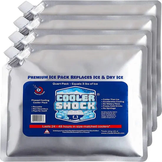 Reusable Ice Packs for Cooler - Long Lasting Cold Freezer Packs for Coolers and Lunch Boxes - Cooler Ice Packs for Camping Gear, Fishing, Road Trips, Beach Must Haves {2}