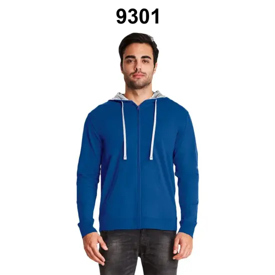 Next Level&reg; Long Sleeve Laguna Hoodie Black/ red {3}