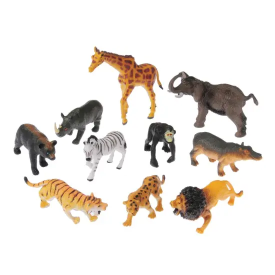 Creative Minds Jungle Animal Figures - 10 Pieces {1}