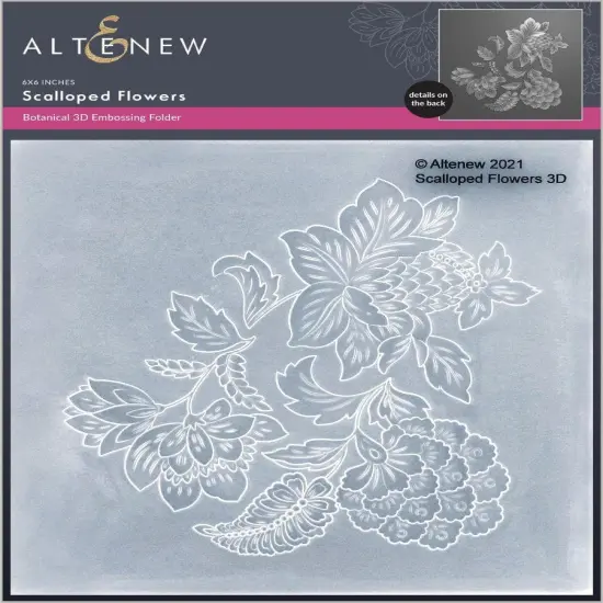 Scalloped Flowers 3D Embossing Folder {1}
