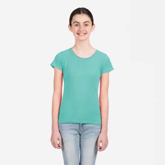 Next Level&reg; Girls Cotton Princess Crewneck Shortsleeve T-Shirt Cancun {5}