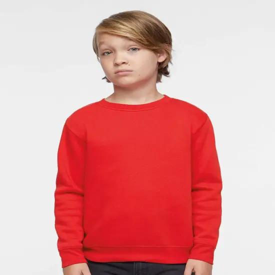 LAT&reg; Youth Elevated Fleece Crewneck Long Sleeve Sweatshirt {6}