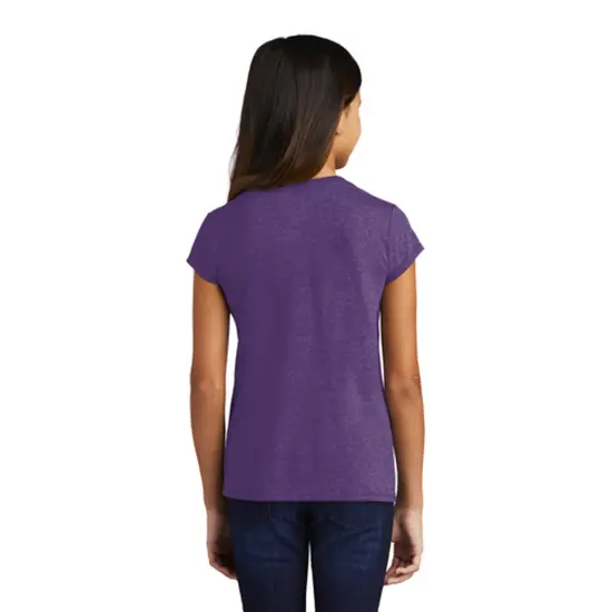 District&reg; Girls Perfect Tri Short Sleeve Crew Neck Tee Purple frost {6}