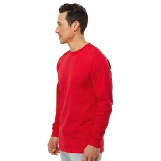 American Apparel&reg; Fine Jersey Crewneck Long Sleeve Tee Black {6}