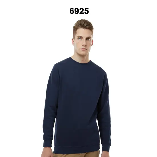 LAT&reg; Elevated Crewneck Long Sleeve Fleece Sweatshirt White {3}