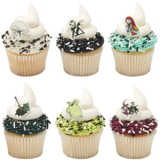 Disney Tim Burton's The Nightmare Before Christmas Sweet D&eacute;cor&reg; Edible Decorations 12ct {3}