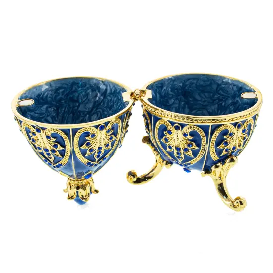 Blue Jewel Royal Inspired Easter Egg 4.5 Inches {4}