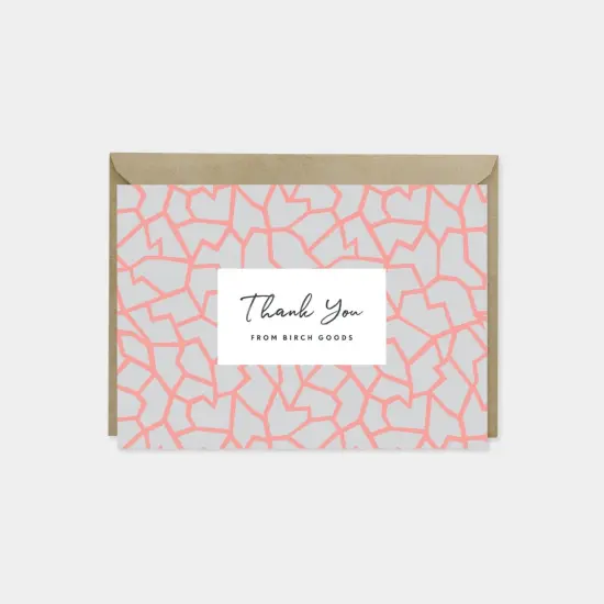 Pattern Thank You Card II, Designer {1}