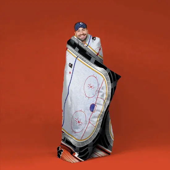 Sleep Squad Philadelphia Flyers Home Ice 60&rdquo; x 80&rdquo; Raschel Plush Blanket {2}