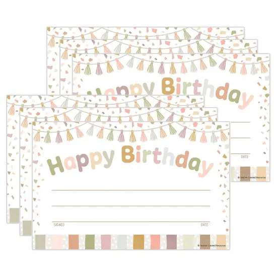 Terrazzo Tones Happy Birthday Awards, 30 Per Pack, 6 Packs {1}