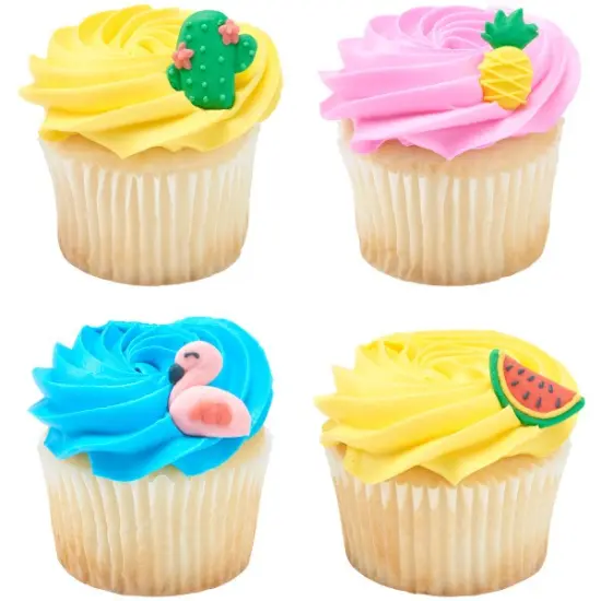 Tropical Vibes Royal Icing Decoration 12ct {3}