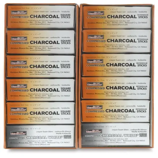 General's Compressed Charcoal - Classroom Art Pack, Set of 114 {1}
