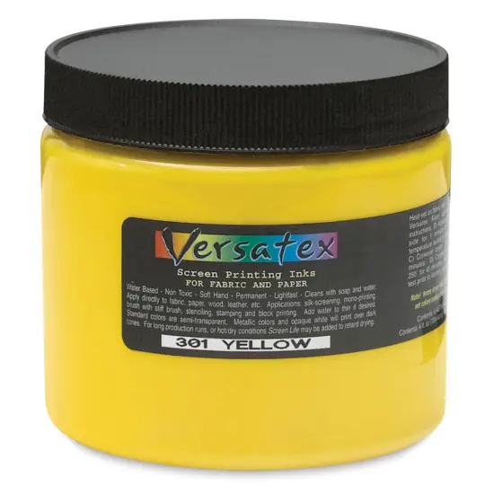 Jacquard Versatex Screen Printing Ink - Yellow, 16 oz jar {1}