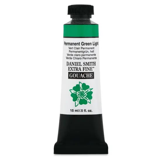 Daniel Smith Extra Fine Gouache - Permanent Green Light, 15 ml Tube {1}