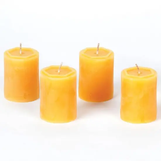 Beeman Candle Company Inc 100% Beeswax Votive Candles (Pack of 4) {1}