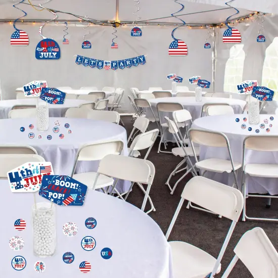 Big Dot of Happiness Firecracker 4th of July -Party Supplies Decoration Kit - Decor Galore Party Pack - 51 Pieces {4}