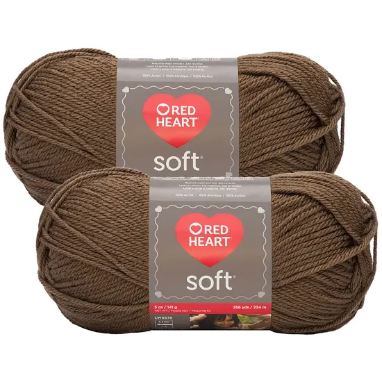 (Pack of 2) Red Heart Soft Yarn-Toast {1}