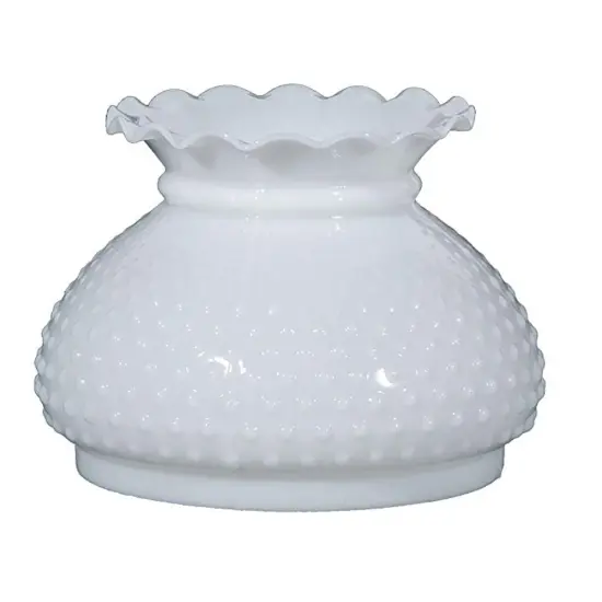 Lehman's Opal Hobnail 10" Glass Lamp Shade {1}