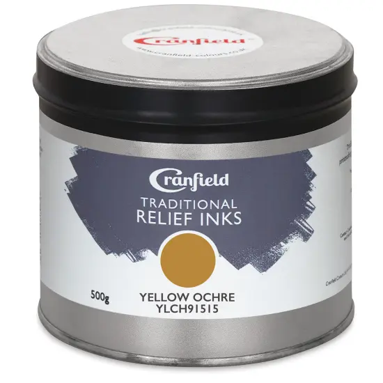 Cranfield Traditional Relief Ink - Yellow Ochre, 500 g {1}