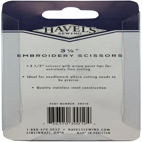 Havel's Embroidery Scissors 3.5"-Straight Tips {4}