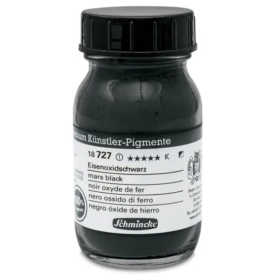 Schmincke Pigment - Black Iron Oxide, 100 ml Jar {1}