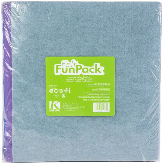 Kunin Felt Fun Pack 9"X12"-Assorted Colors {1}