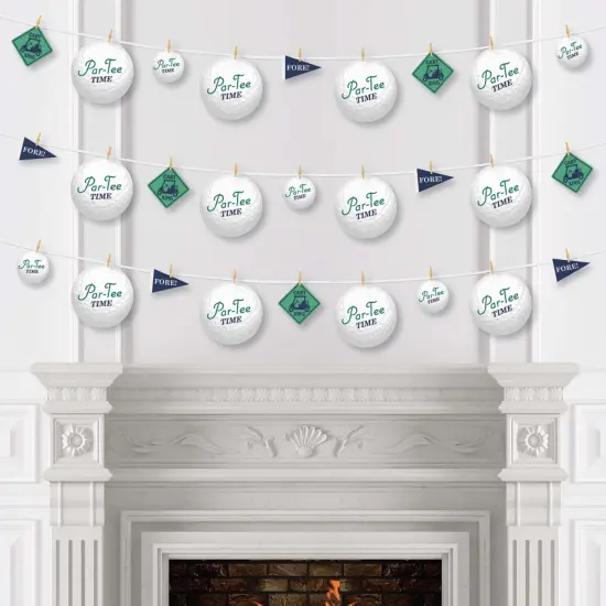 Big Dot of Happiness Par-Tee Time - Golf - Birthday or Retirement Party DIY Decorations - Clothespin Garland Banner - 44 Pieces {4}