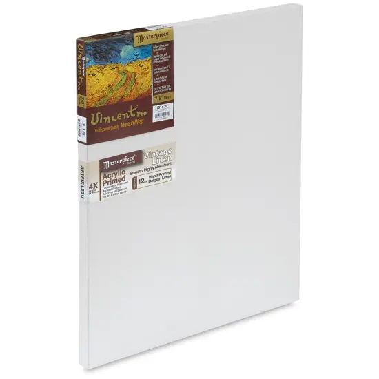 Masterpiece Vincent Pro Artfix Linen Canvas - 16" x 20", Acrylic Primed {2}