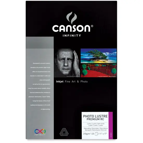 Canson Infinity Photo Lustre Premium Resin Coated Inkjet Paper - 11" x 17", Pkg of 25 Sheets {2}