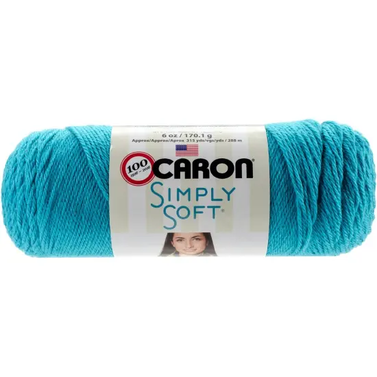 Multipack of 24 - Caron Simply Soft Brites Yarn-Blue Mint {2}