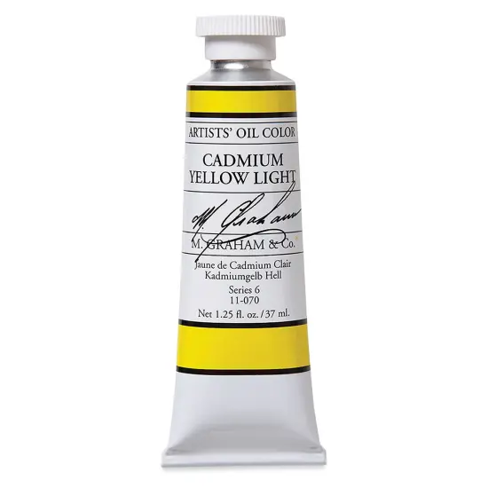 M. Graham Artists' Oil Color - Cadmium Yellow Light, 37 ml tube {1}