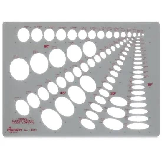 Chartpak Pickett Template - 1269i Combo Ellipse Master {2}