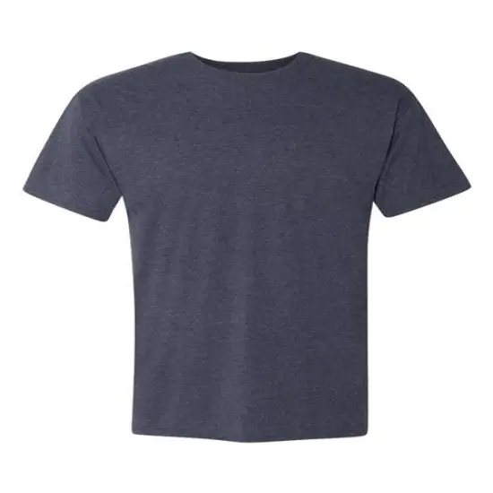 Hanes&reg; Perfect-T Triblend Crew Neck Short Sleeve T-Shirt Navy Triblend {1}