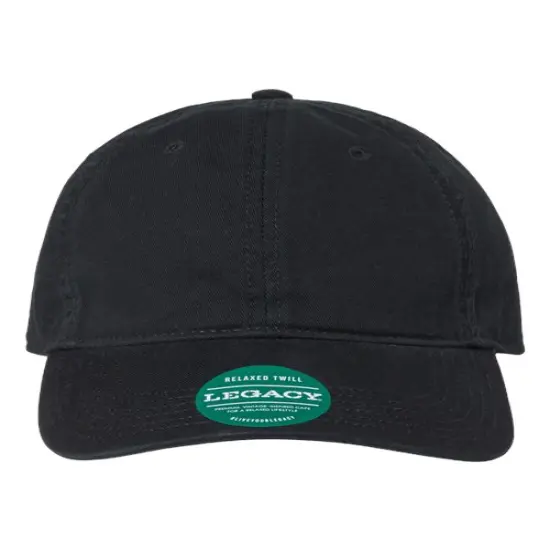 LEGACY&reg; Relaxed Twill Dad Hat Black {1}