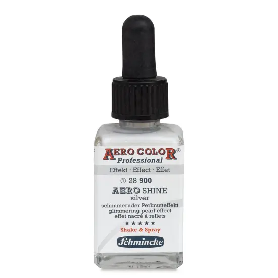 Schmincke Aero Color Professional Airbrush Color - 28 ml, Aero Shine Silver {1}