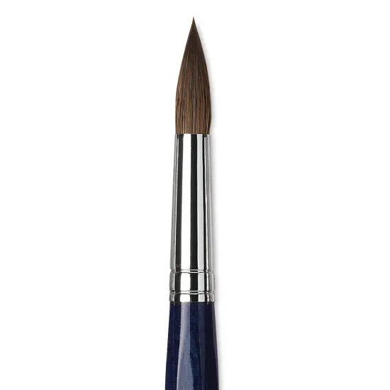 Da Vinci Cosmotop Sable Mix B Brush - Round, Short Handle, Size 16 {1}