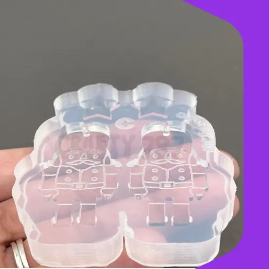 Nutcracker Dangle Earring Silicone Mold (C14) {3}