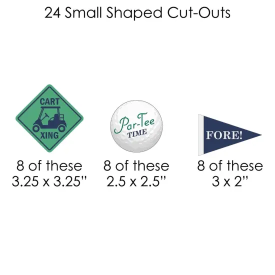 Big Dot of Happiness Par-Tee Time - Golf - Birthday or Retirement Party DIY Decorations - Clothespin Garland Banner - 44 Pieces {7}