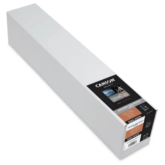 Canson Infinity Arches BFK Rives Inkjet Fine Art and Photo Paper - 17" x 50 ft, White, 310 gsm, Roll {1}