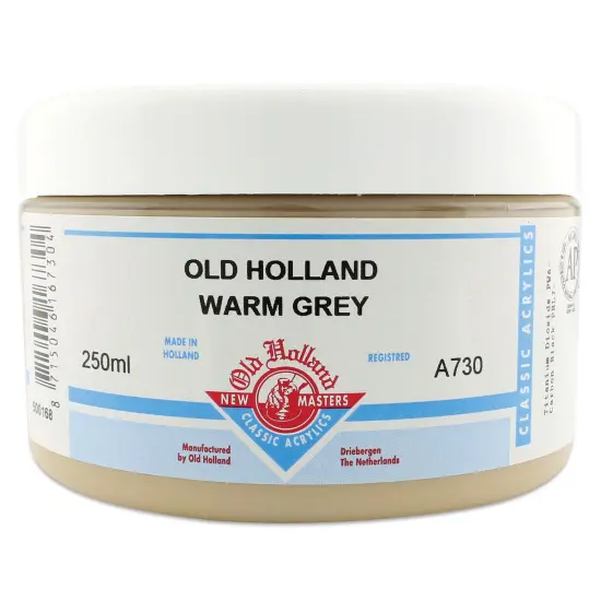 Old Holland New Masters Classic Acrylics - Old Holland Warm Grey, 250 ml jar {1}