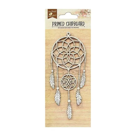 Little Birdie Laser Cut Primed Chipboard 1/Pkg-Dream Catcher {1}