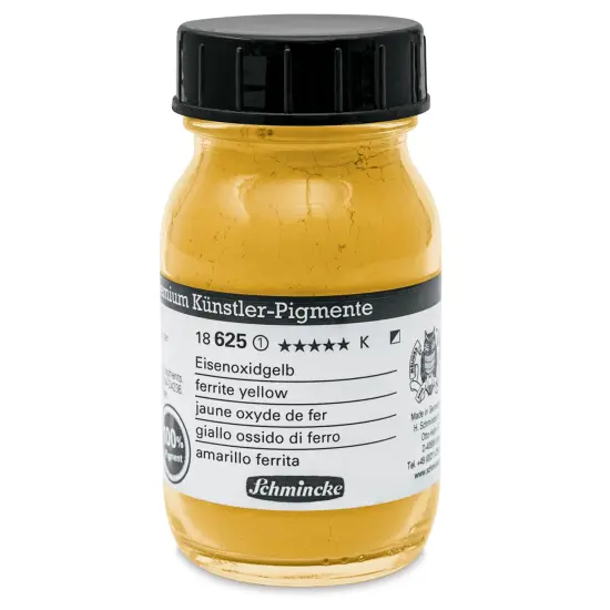 Schmincke Pigment - Ferrite Yellow, 100 ml Jar {1}