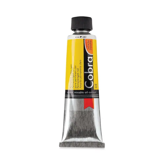 Cobra Artist Water Mixable Oil Paint - Permanent Yellow Light, 150 ml tube {1}