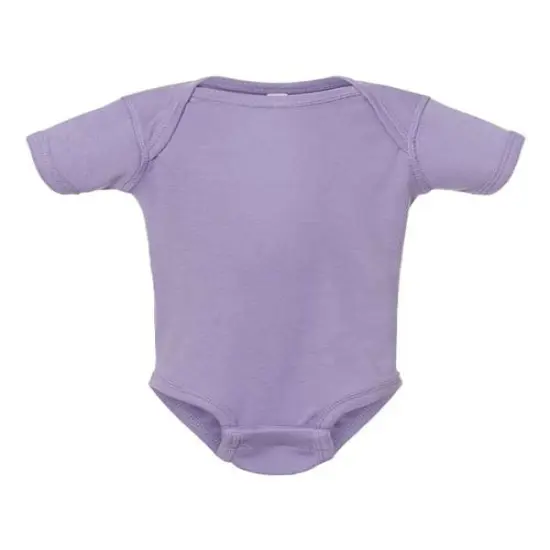 Rabbit Skins&reg; Infant Baby Rib Short Sleeve Bodysuit Lavender {1}