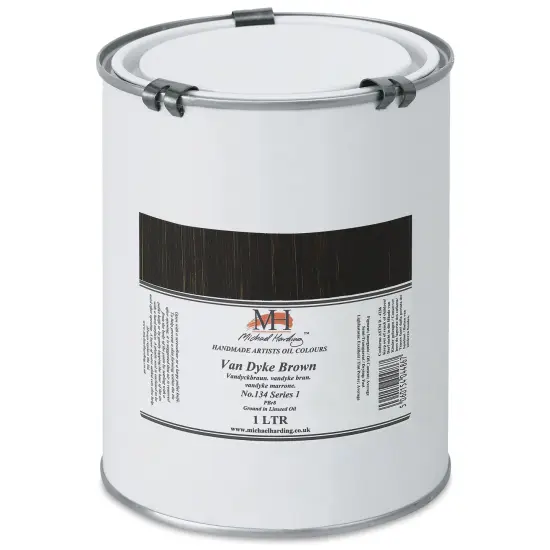 Michael Harding Artists Oil Color - Van Dyke Brown, 1 Liter {1}